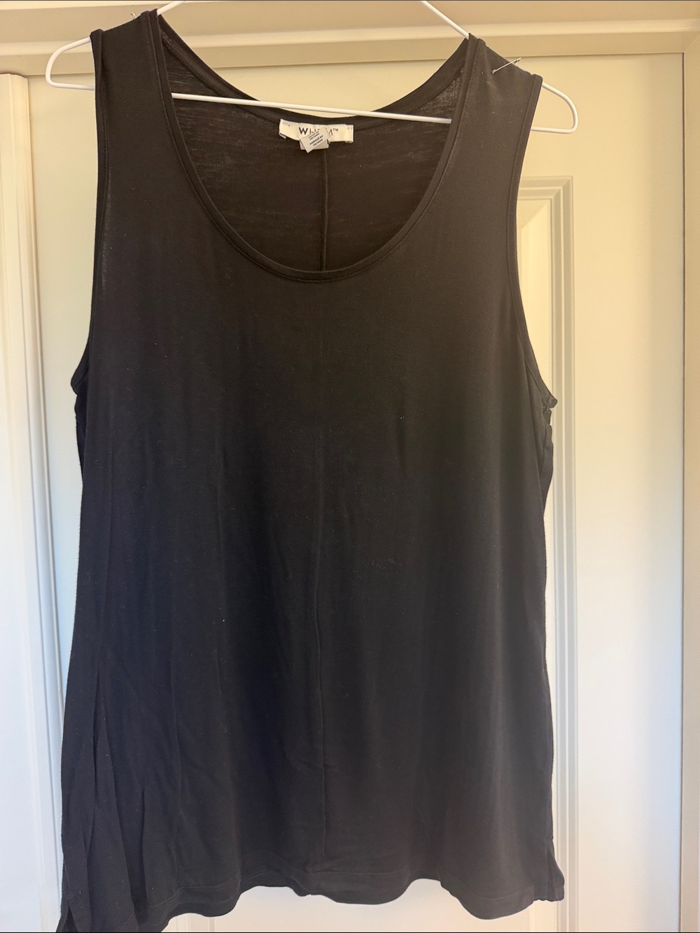 White House Black Market Black Scoop Neck Tank
